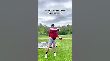 Aaron Judge in Coach pitch!! #baseball #sports #aaronjudge