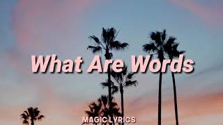 Chris Medina - What Are Words (Lyrics Video)