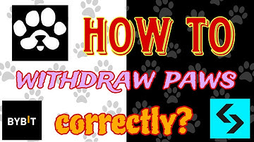 Paws Coin withdrawal method |Bybit | Bitget exchange house 🤤💰