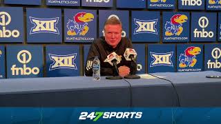Bill Self reacts to Kansas' loss to Houston