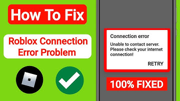 Fix Roblox Unable To Contact Server Please Check Your Internet Connection Error | Android & ios