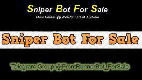 UniSwap Sniper Bot For Sale Details