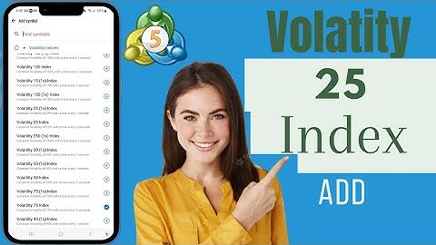How To Add Volatility 25 Index On MT5 | Add Volatility Index To MT5 