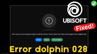 Ubisoft connect error Dolphin 028 cant login to ubisoft fix