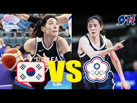 South Korea Women vs Chinese Taipei Women Basketball Live Play by Play Asian Games Women Basketball