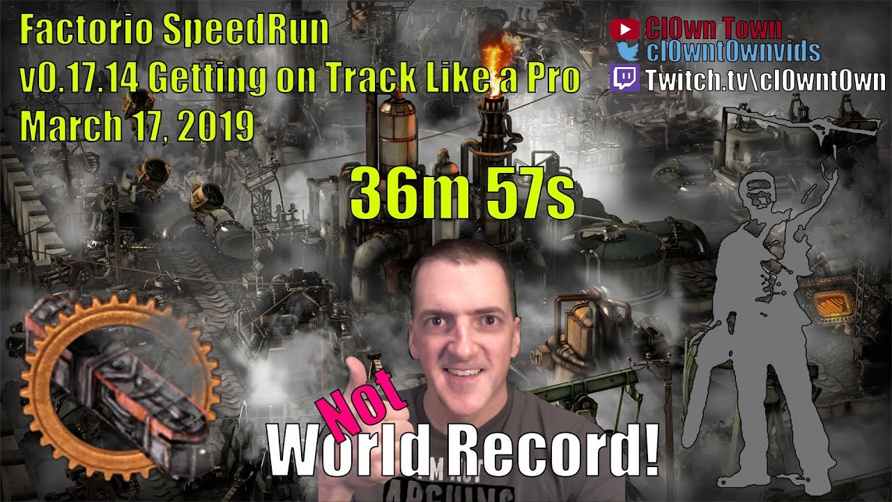 Factorio Speedrun - v17.14 - World Record - Getting on Track Like a Pro ...