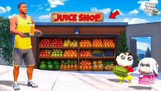 Shinchan & Franklin Build Fruit Juice Shop in Garage in GTA 5 screenshot 3
