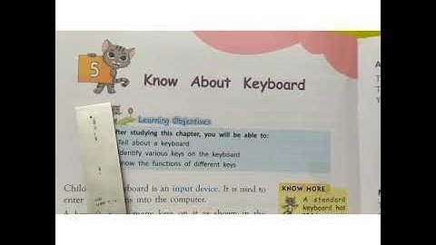 CHAPTER 5 KNOW ABOUT KEYBOARD
