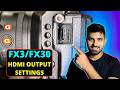 Sony FX3 HDMI Output Setup: Fix Black Screen & Toggle Camera Info