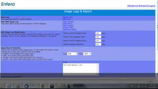 sendQuick Admin - Reports & Logs