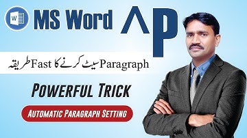 MS Word Powerful Trick: How to Paragraph Setting in MS Word Urdu Hindi