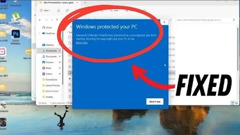 Microsoft defender smartscreen prevented an  unrecognised app from starting #tutorial #pc