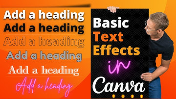 All About How to add Text Effects in CANVA | Drop Shadow & Lightening Glow around Text