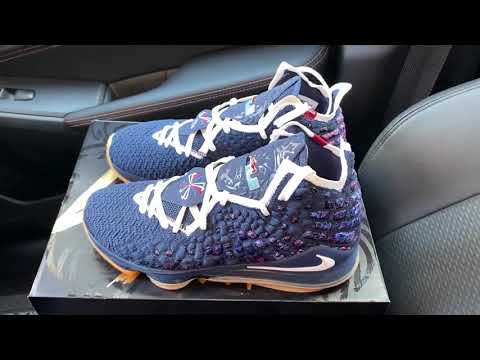 navy blue lebron 17