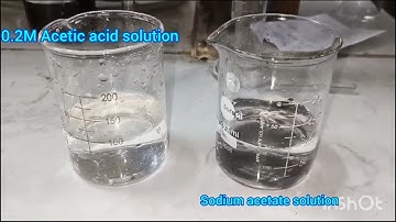 Preparation of Buffer solution of Glacial acetic acid and Sodium acetate solution and determine  PH