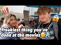 WHATS THE FREAKIEST THING YOU’VE DONE AT THE MOVIES ? 🍿😋💦| PUBLIC INTERVIEW| HIGH SCHOOL EDITION