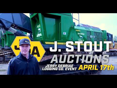 J. STOUT AUCTIONS ORGANISE LA VENTE AUX ENCHÈRES DES BIENS DE JERRY DEBRIAE LOGGING