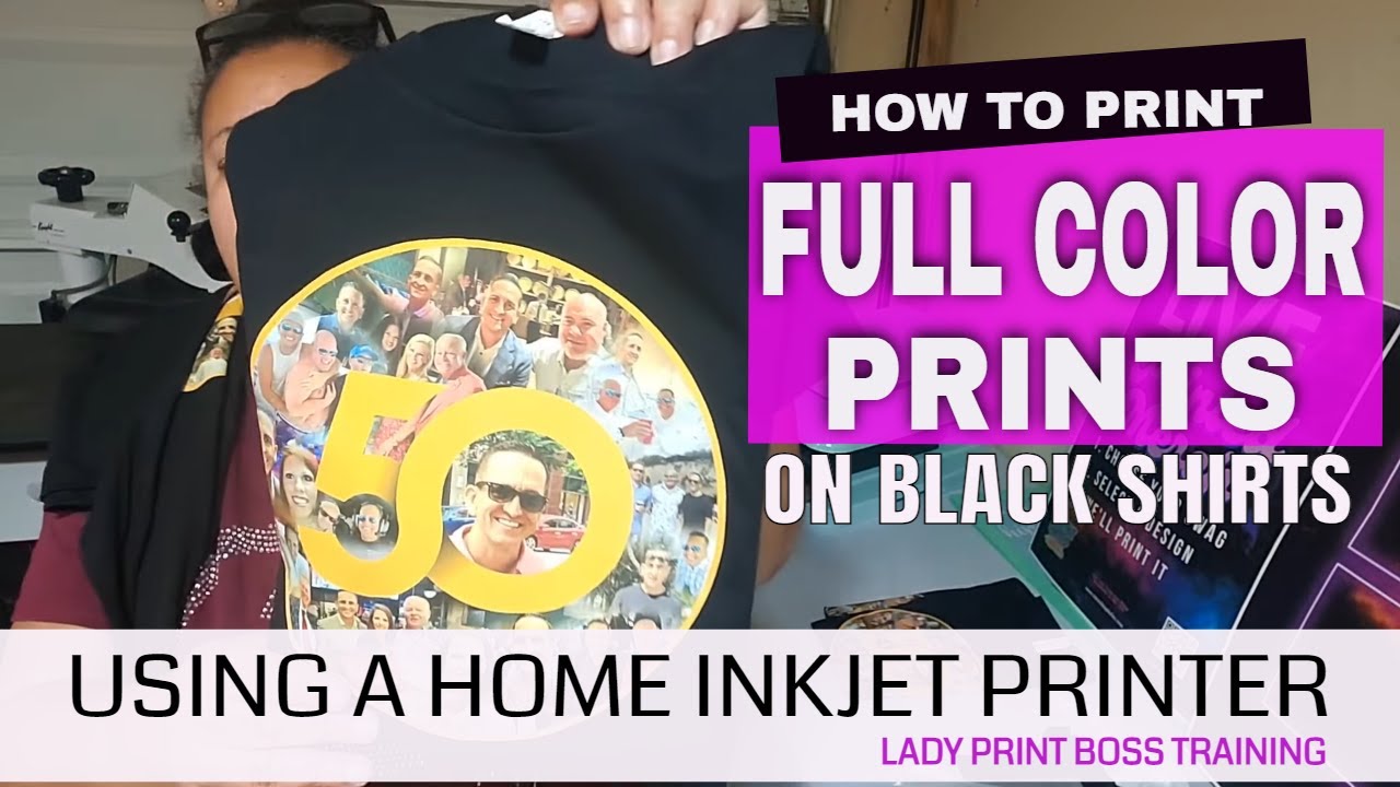 How to print onto a black t-shirt using Inkjet Dark Transfer Paper 