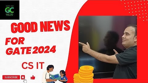 GOOD NEWS FOR ALL CS/IT GATE 2024 ASPIRANTS | By Pankaj Mishra Sir | #gate2024 #cse