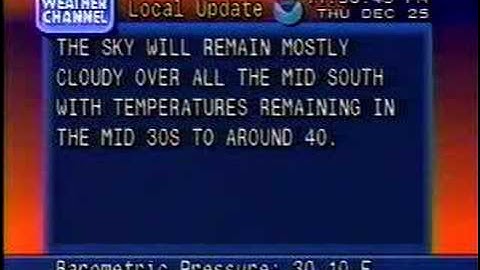 TWC Local Forecast Christmas 1997