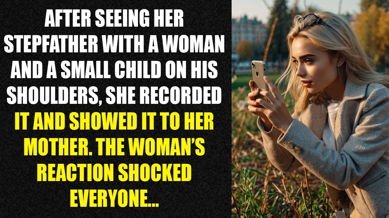 After seeing her stepfather with a woman and a small child on his shoulders, she recorded...