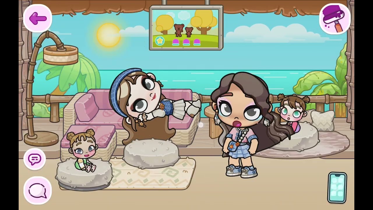 Un día en la playa de avatar world 