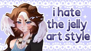 The jelly art style is ruining artists | Speedpaint Commentary