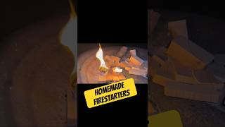 Make Your Own Homemade Fire Starters. 22 Minute Burn Time!  #Shorts #Diy