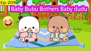 Bubu bothering Dudu part-1 😍 | EP-209 | Gomu Peachu Love story | Animation | cartoon | famous video