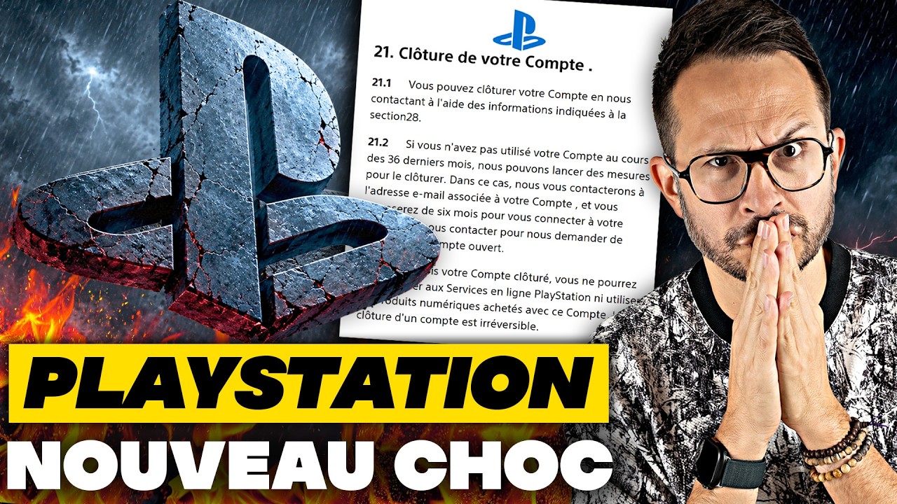PLAYSTATION : NOUVEAU CHOC 🤯 Le TERRIBLE article 21.2 du PLAYSTATION STORE : COMPTE CLÔTURÉ ❌