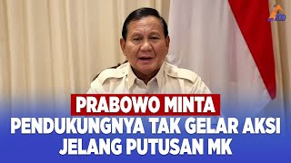 Prabowo Imbau Pendukungnya Batalkan Aksi Damai Di Mk