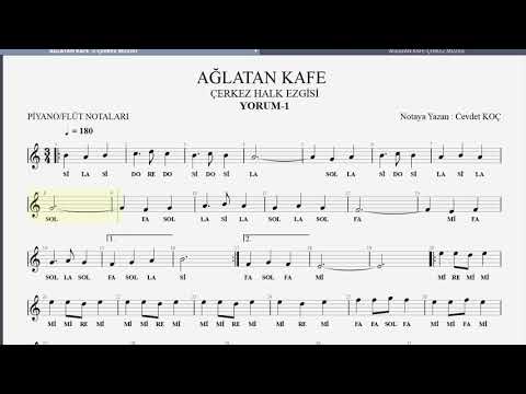 AĞLATAN KAFE  NOTA ÇERKEZ HALK MÜZİĞİ