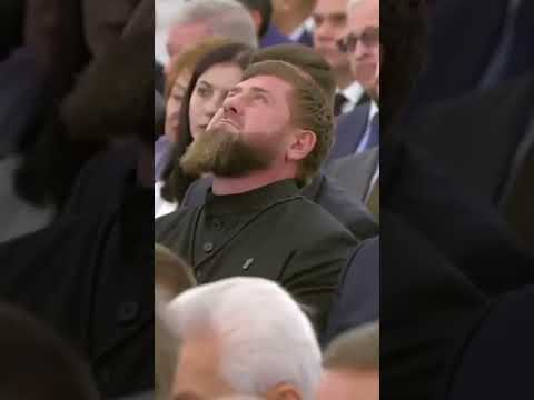 Putin konuşuyor Kadirov ağlıyor #shorts #kadyrov #russiaukrainewar