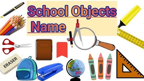 School Objects Names In English And Hindi | Learn Classroom Vocabulary With Pictures |