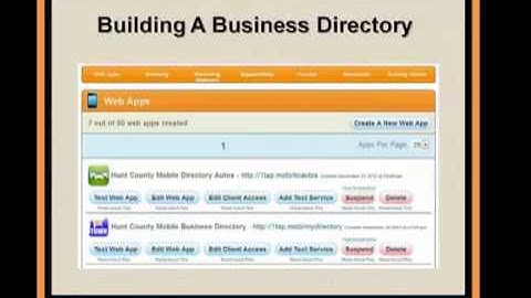 How to build a mobile web app business - Building A Mobile Directory