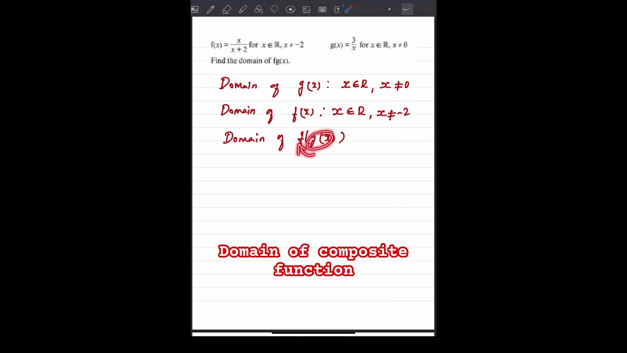 Find the domain of composite function f(g(x))