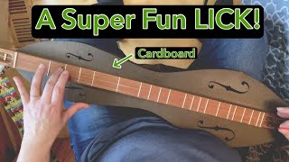 Free Dulcimer Lesson with Tabs | Fun 1.5 Fret Blues Lick