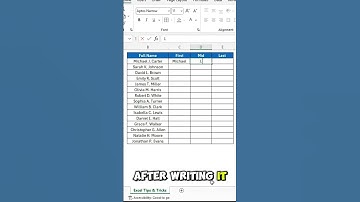 Split Data In Seconds In Excel #exceltips #exceltricks #exceltutorial #msexceltips #excel #msexcel