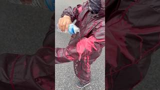 THERMOCHROMIC WINDBREAKER WATER TEST | WATCH THE COLOR CHANGE #thermochromic  #fashionshorts