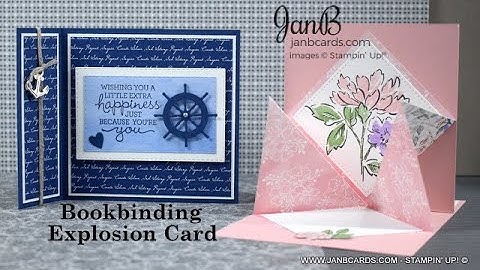 No.591 - Bookbinding Explosion Card - JanB No.5 Top UK Stampin