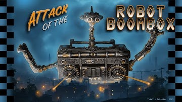 I made a ROBOT BOOMBOX Sculpture, plus RADIO TRIVIA! Visual Arts Scratch Build