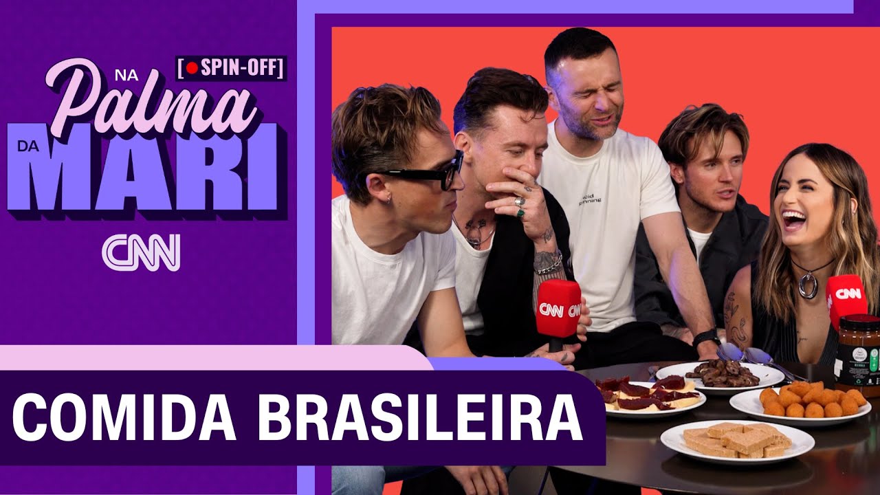 McFly experimenta coração de galinha, doce de leite e outras delícias brasileiras | Na Palma da Mari