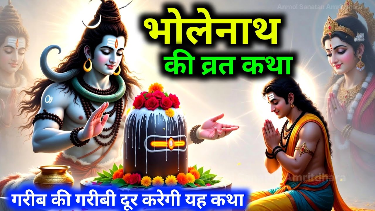 भगवान भोलेनाथ की व्रत कथा सुनने से गरीब की गरीबी दूर | Bholenath ki vrat katha | #mahashivratri 