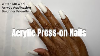 How To Acrylic Application| Beginner Friendly Nails| How To Make Press on Nails| Beginner To Acrylic screenshot 5