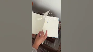 Unbox My 2025 Planner 