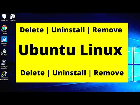 How to Uninstall Delete Remove Ubuntu Linux and Virtual Box in windows 10?