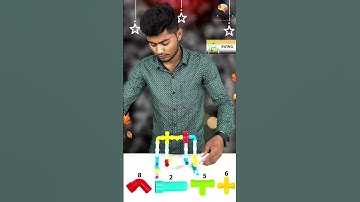 Build a 3D SWING Shape with Pipe Building Blocks Step-by-Step Brainy Kids Tutorial (No#7)