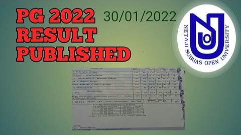 PG 2022 RESULT PUBLISHED