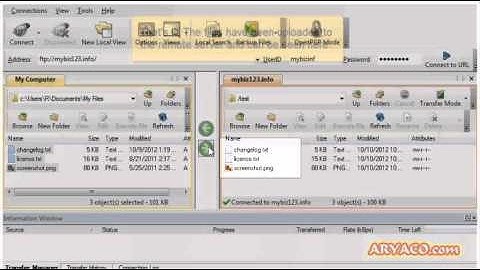 Uploading files using WS_FTP