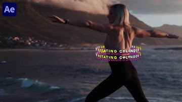 3D Rotating Cylinder Text Effect in Adobe After Effects Tutorial